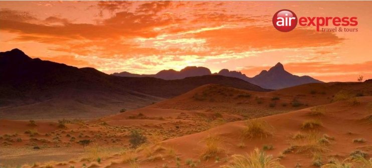 Sunset in Desert safari